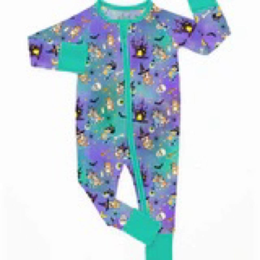 Little snuggles bamboo bluey zippy romper